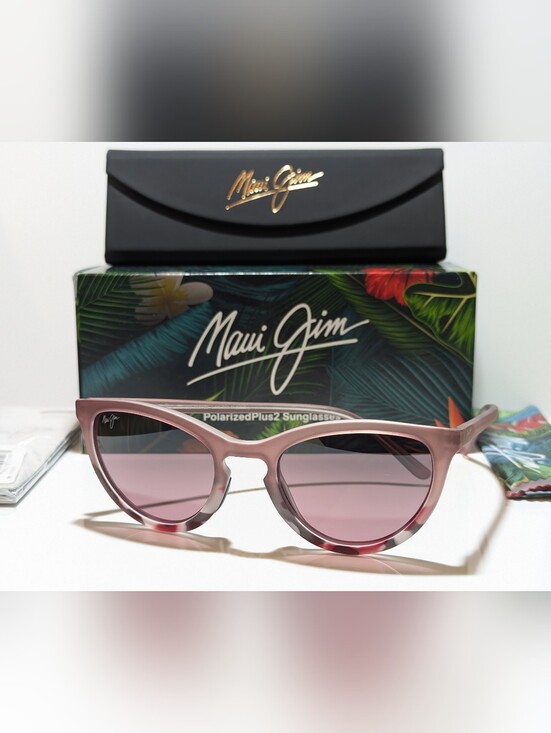 NEW Maui Jim Star Gazing Blush Pink Polarized Maui Rose Lens Sunglass RS813-09D main image 11
